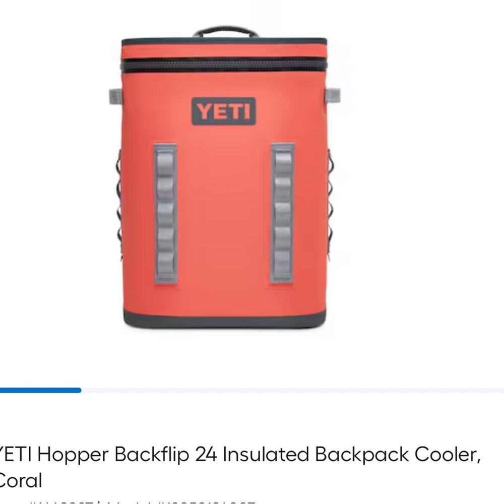 YETI Hopper Backflip 24 Coral Backpack Cooler